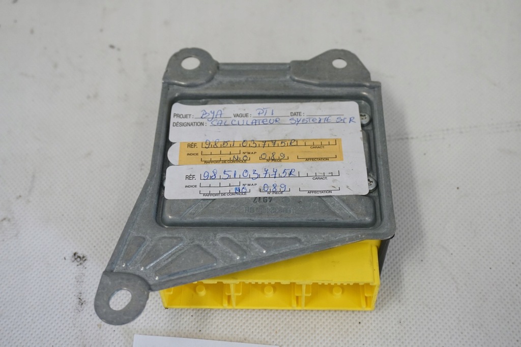 фото №6, Блок керування датчик подушка безпеки renault clio v 985103775r