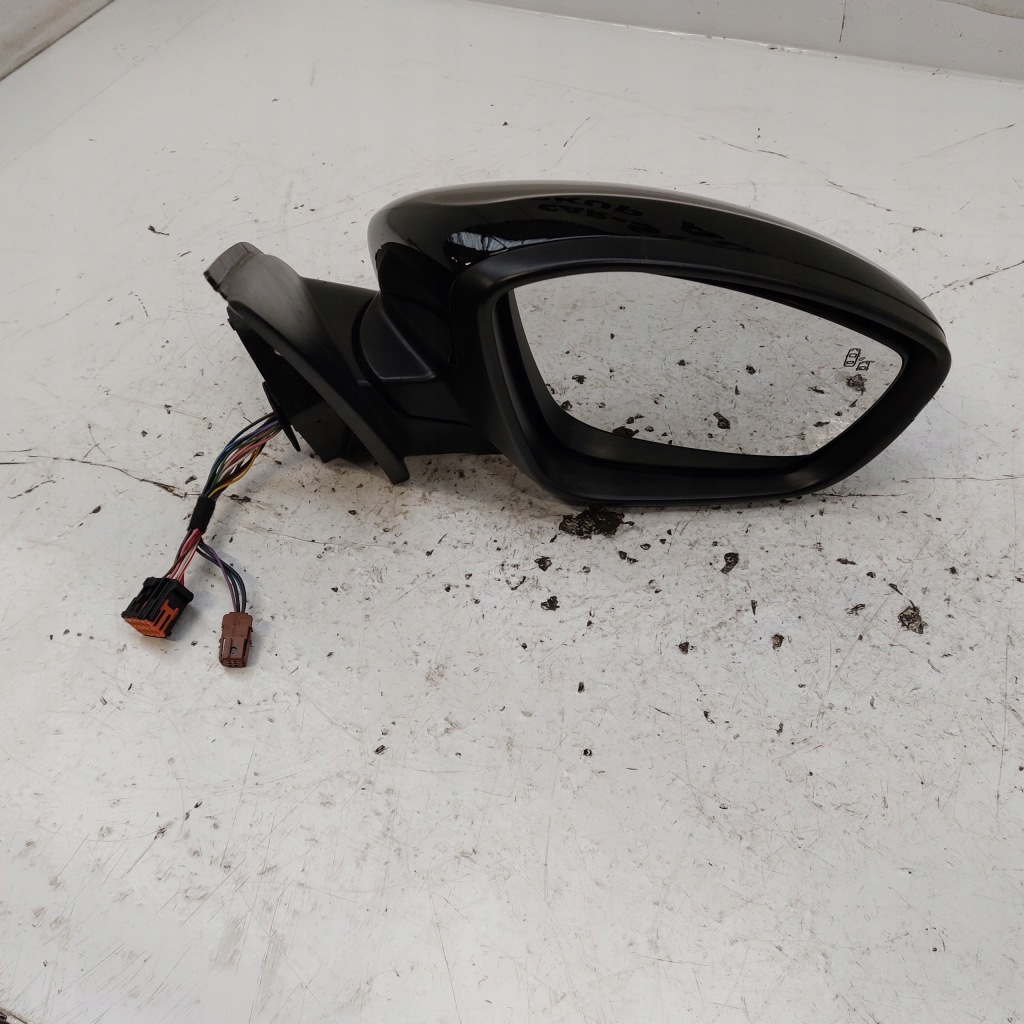 Peugeot 308 ii 2 gt t9 зеркало правое чёрные 4pin + 11pin 15pin Оригинал