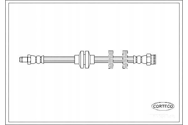 фото №1, Corteco 19019945 шланг гальмівний гнучкий