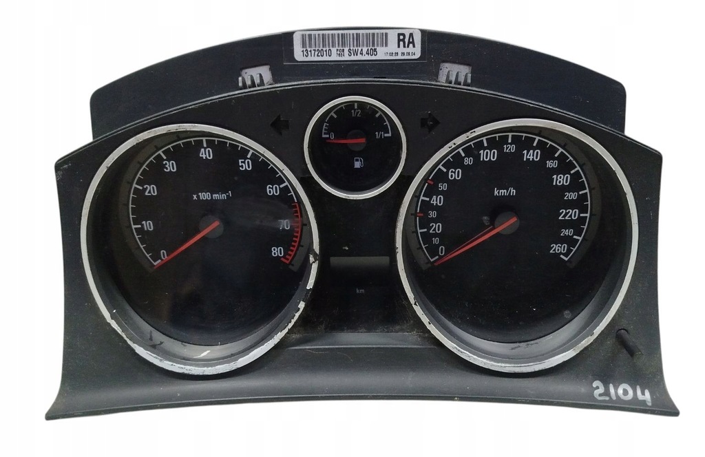 фото №1, Счетчик приборная панель opel astra h 13172010