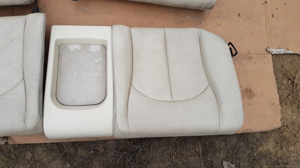 фото №6, Mercedes w209 clk заднє сидіння сидіння сидіння задня шкіра beż