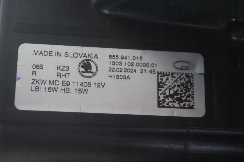 Фара правий перед skoda scala рестайлінг  led 655941016 в Україні