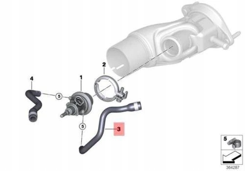 фото №7, Wąż питающий модуля дозирующего scr bmw f15 suv 8516700 17128516700 oem