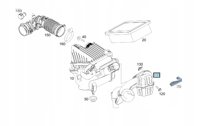 фото №1, Резонатор повітря smart forfour w453