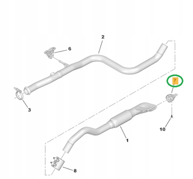 Oryg кронштейн глушителя задний peugeot 308 508 в Украине
