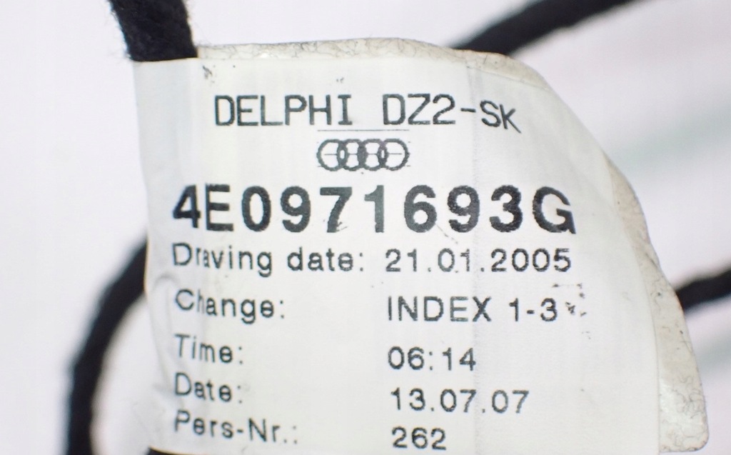 фото №12, Жгут освещение дверь 4e0971693g audi a8 s8 d3