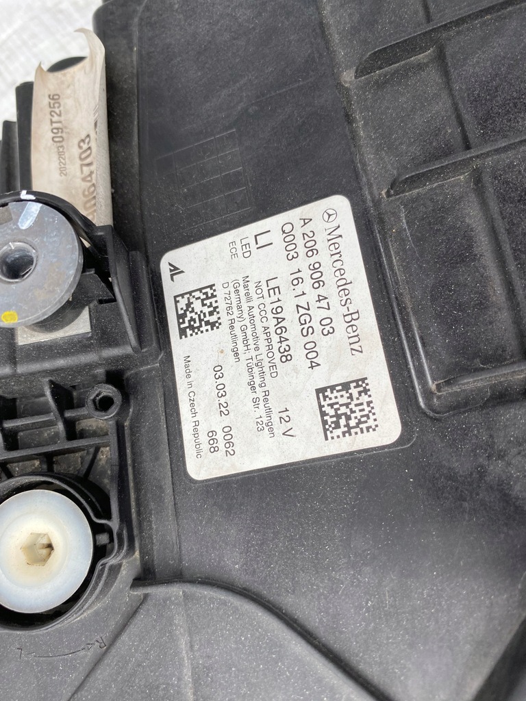 фото №6, Mercedes c w206 digital light ліва лампа nowa