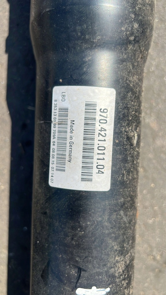 фото №4, Вал поздовжній porsche panamera 2015 97042101104