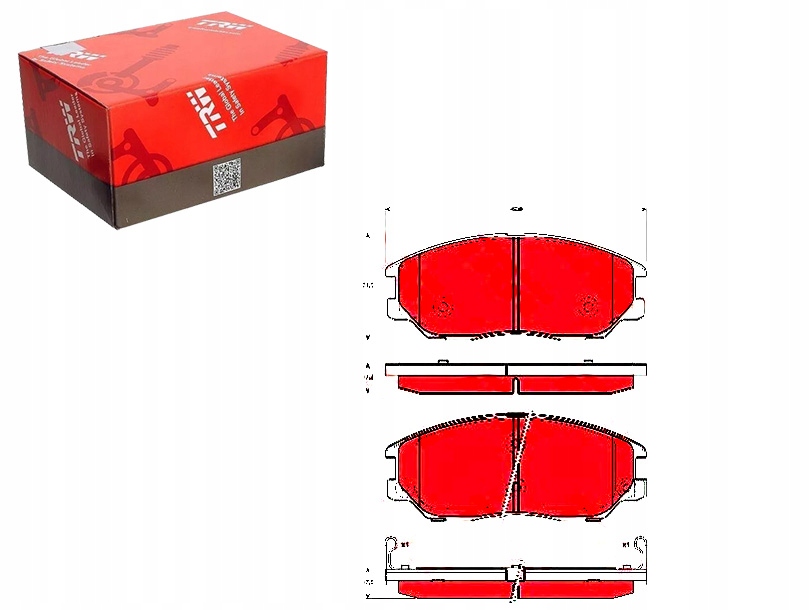 фото №1, Trwgdb3360 тормозные колодки ham. kia перед opirus 2,7-3,5 03