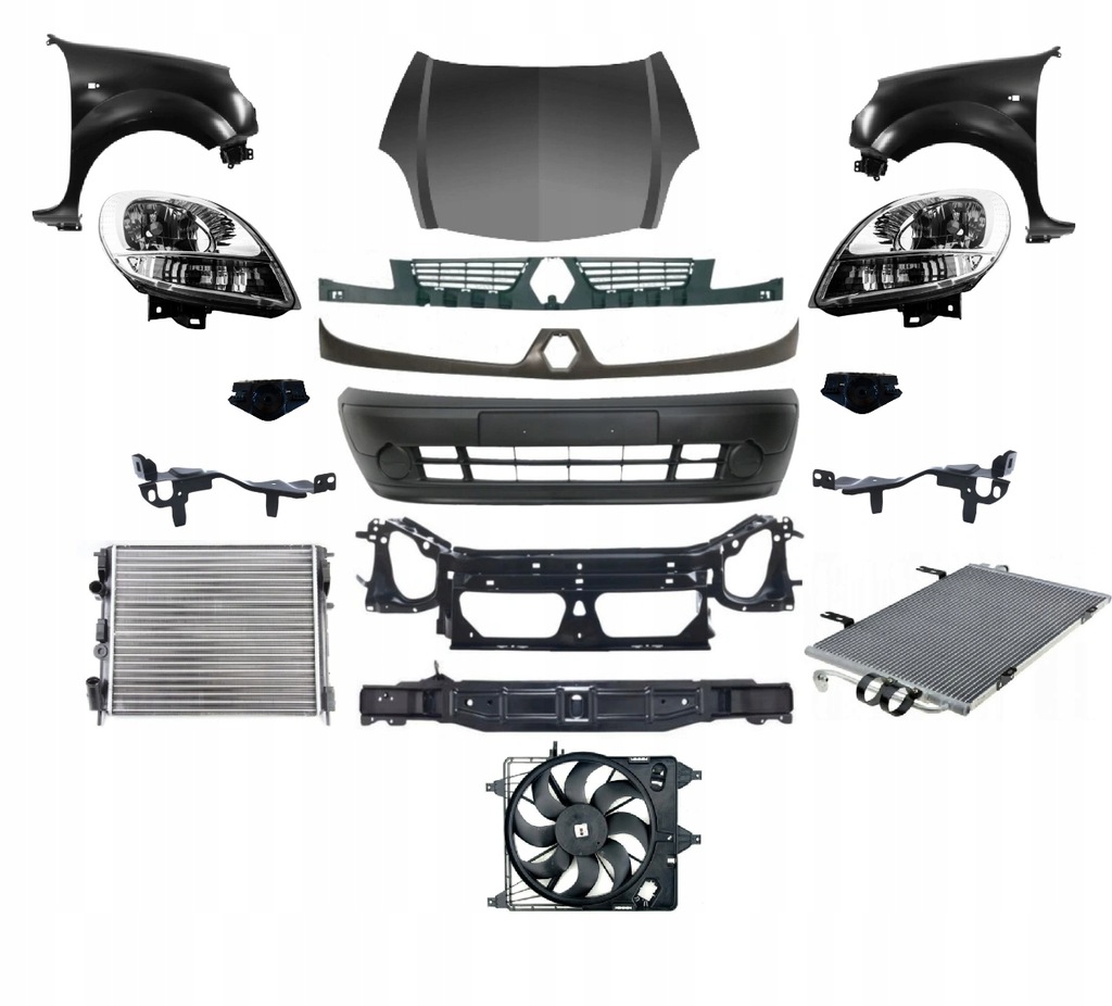 фото №1, Renault kangoo lift 2003-2008 kompletny перед