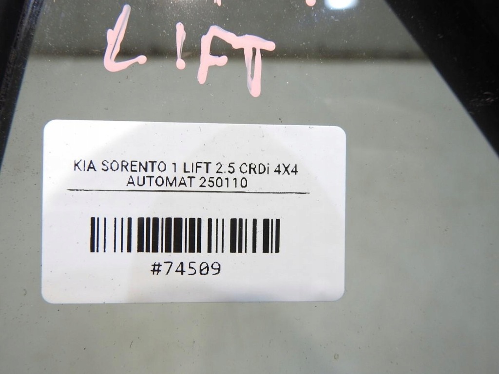 фото №4, Стекло дверь левый задняя kia sorento i