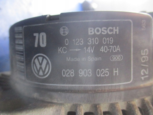 Vw polo 3 6n 1.0 генератор 028903025h 0123310019 70a проверенный Киев