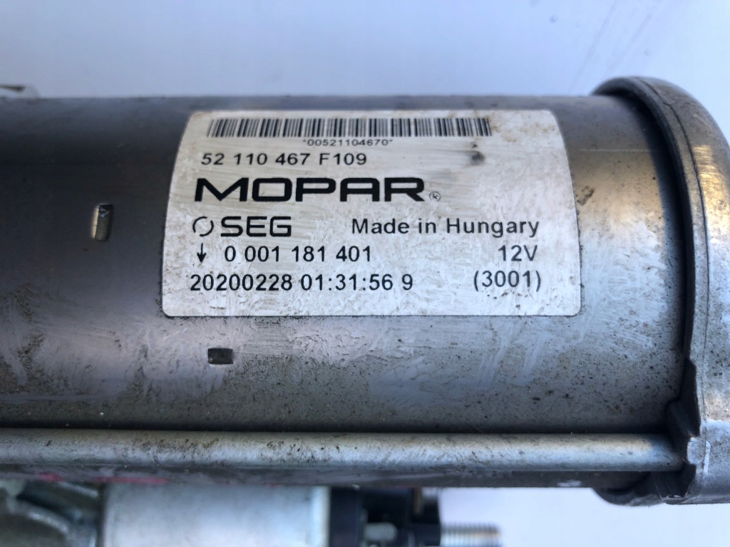 Стартер 0011181401 fiat jeep mopar 52110467 Недорого