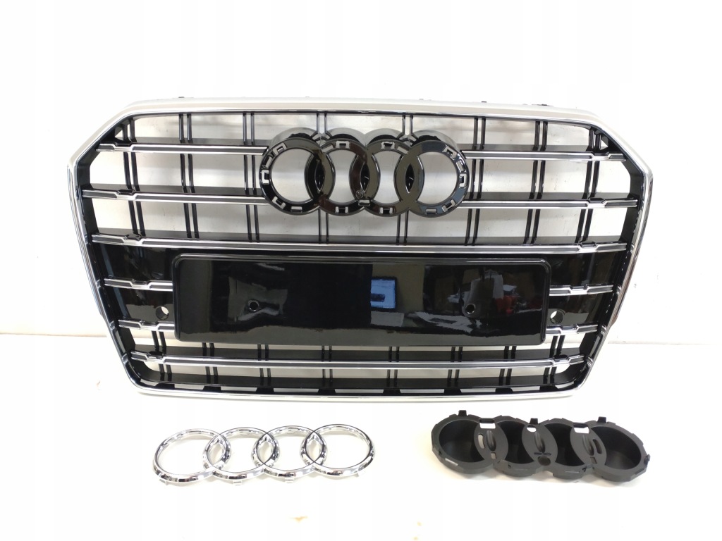 фото №10, Решётка радиатора решётка радиатора радиатора audi a6 c7 lift 2014-18 pdc хром s6 look s-line