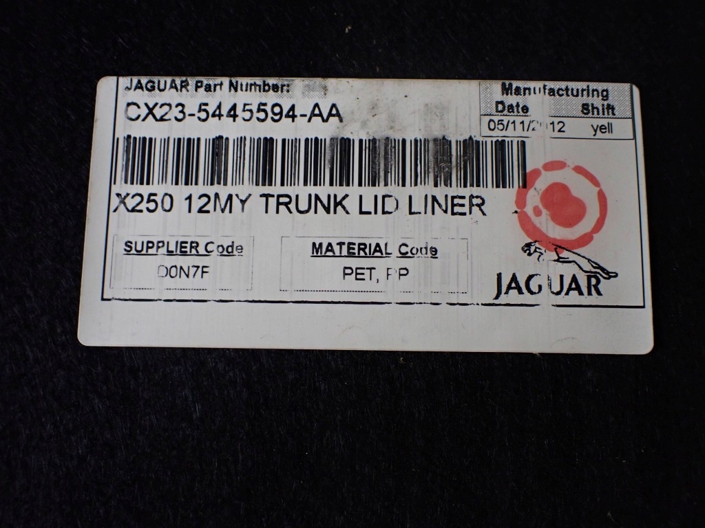 фото №5, Оббивка кришки багажника jaguar xf x250 cx23-5445594-aa задня