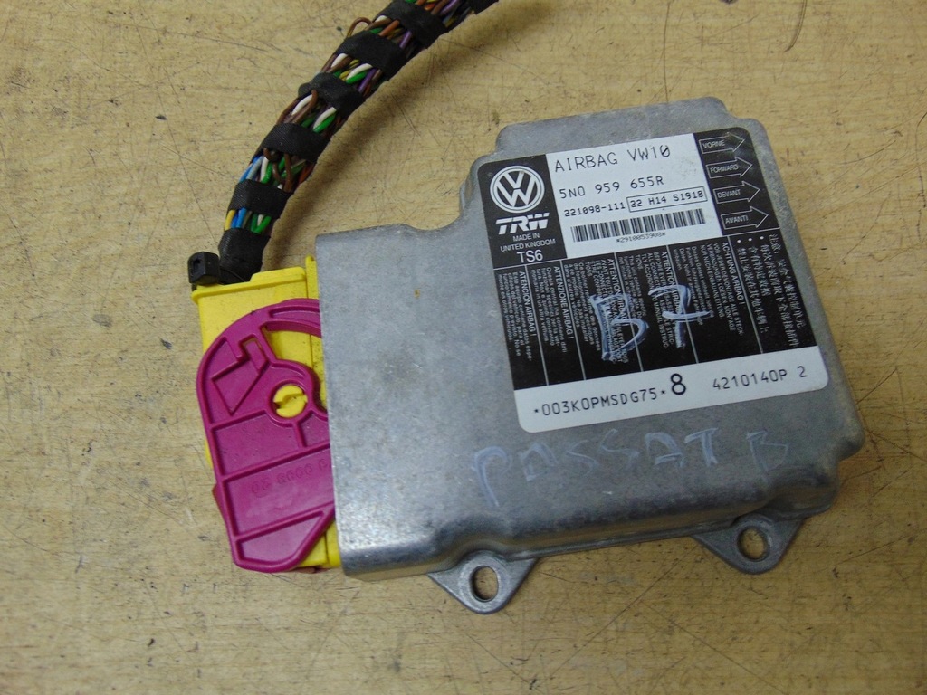 фото №1, Датчик модуль подушка безпеки vw passat b7 5n0959655r
