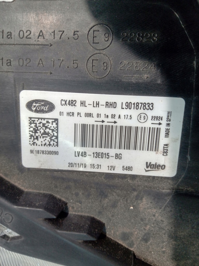 Купить Ford kuga mk3 фара левая передняя full led uk