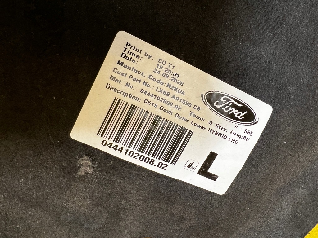 фото №5, Шумоізоляція стіни перегородки ford kuga mk3 phev