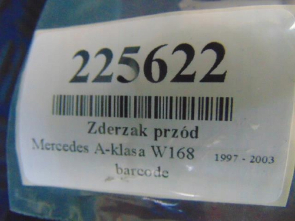 фото №6, Mercedes a klasa w168 бампер перед код лакофарбового покриття 483
