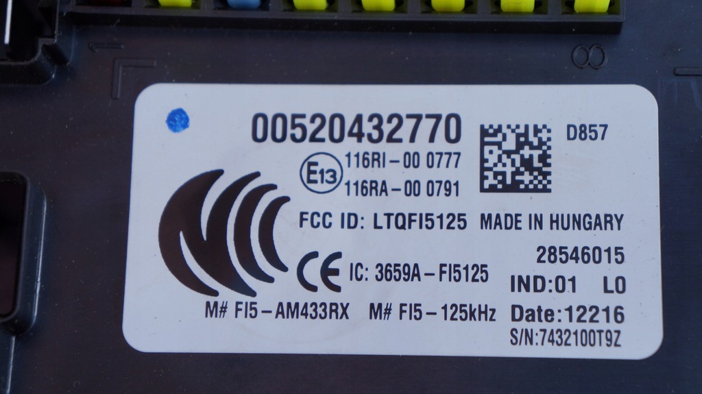 фото №3, Jeep renegade модуль bsi 520432770 00520432770