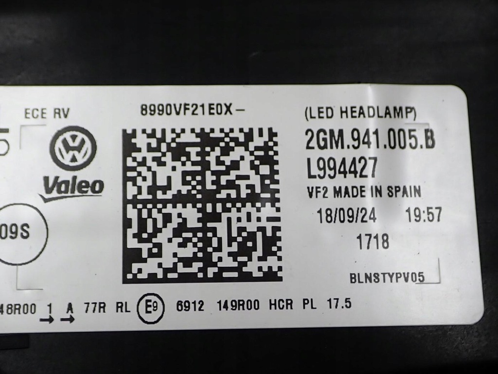 фото №13, Лампа лівий перед full led europa 2gm941005b vw t-cross lift 24r