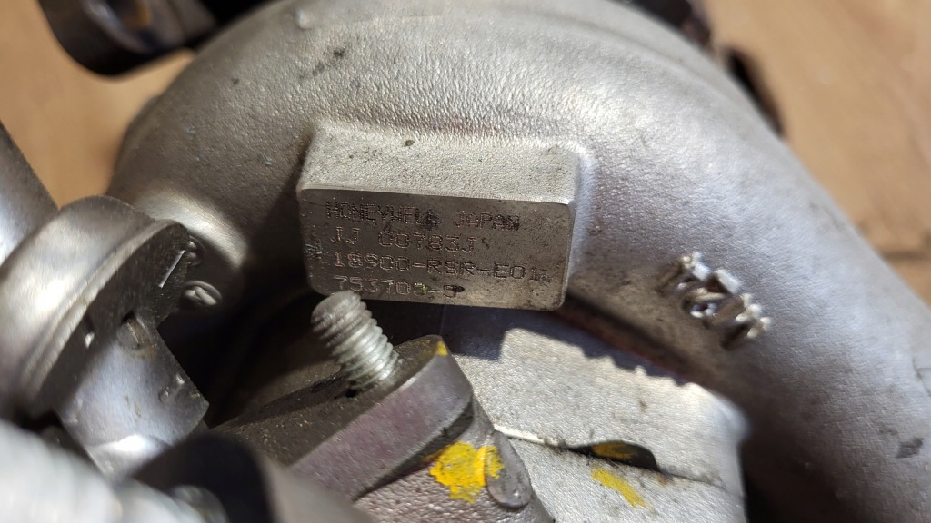 фото №5, Турбина honda civic viii 8 ufo 2,2 i-ctdi 18900-rsr-e01