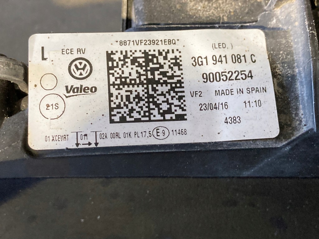 Перед капот бампер ремінь фари vw passat b8 alltrack lh5x в Україні