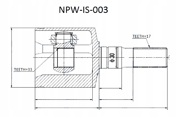 фото №3, Nty шарнир внутренний isuzu trooper honda passport opel monterey 98-