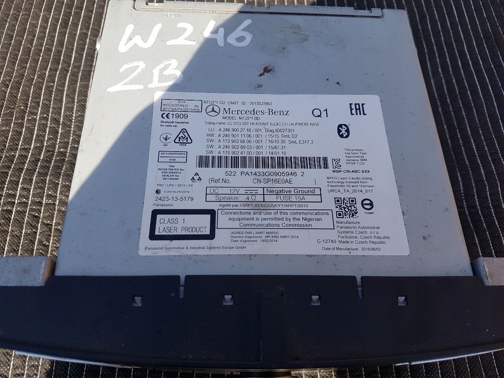 фото №4, Радіо дисплей навігація mercedes w246 gl w166 gle x166 kpl