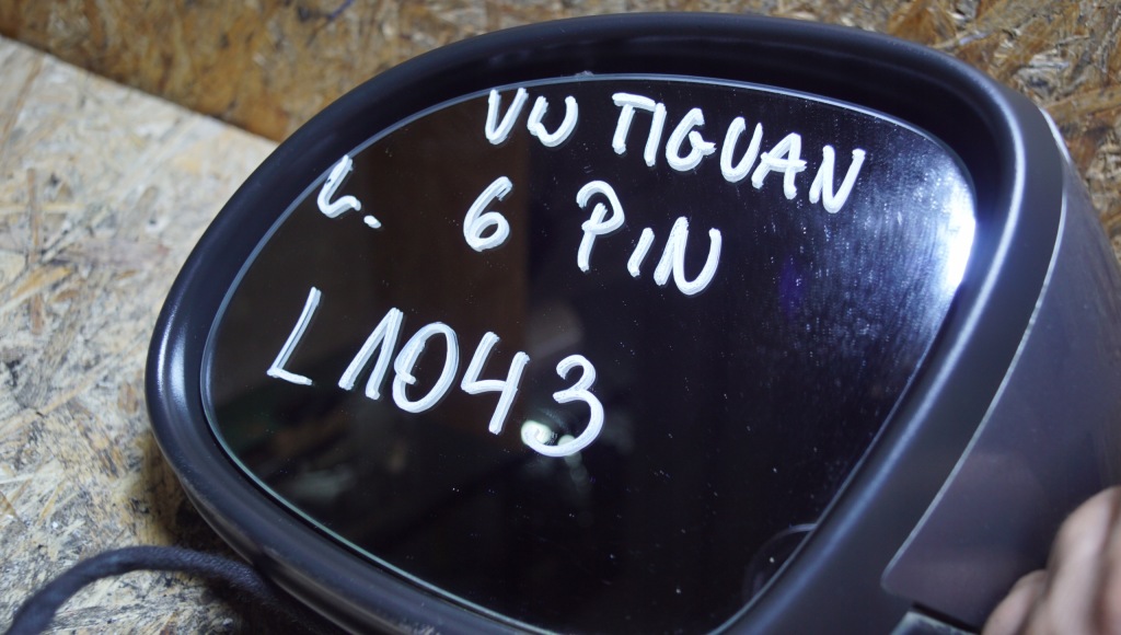 фото №10, Зеркало левая vw tiguan 5n 6 pin