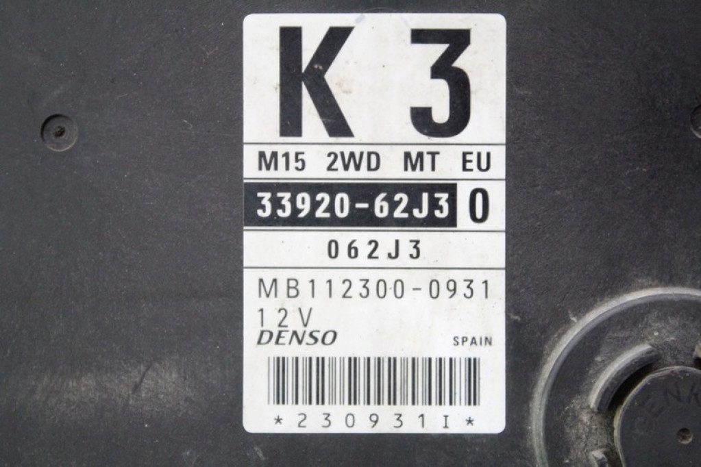 фото №6, Блок управления бортовой компьютер двигателя 33920-62j30 suzuki swift iv 1.5 16v 102 km 04-10