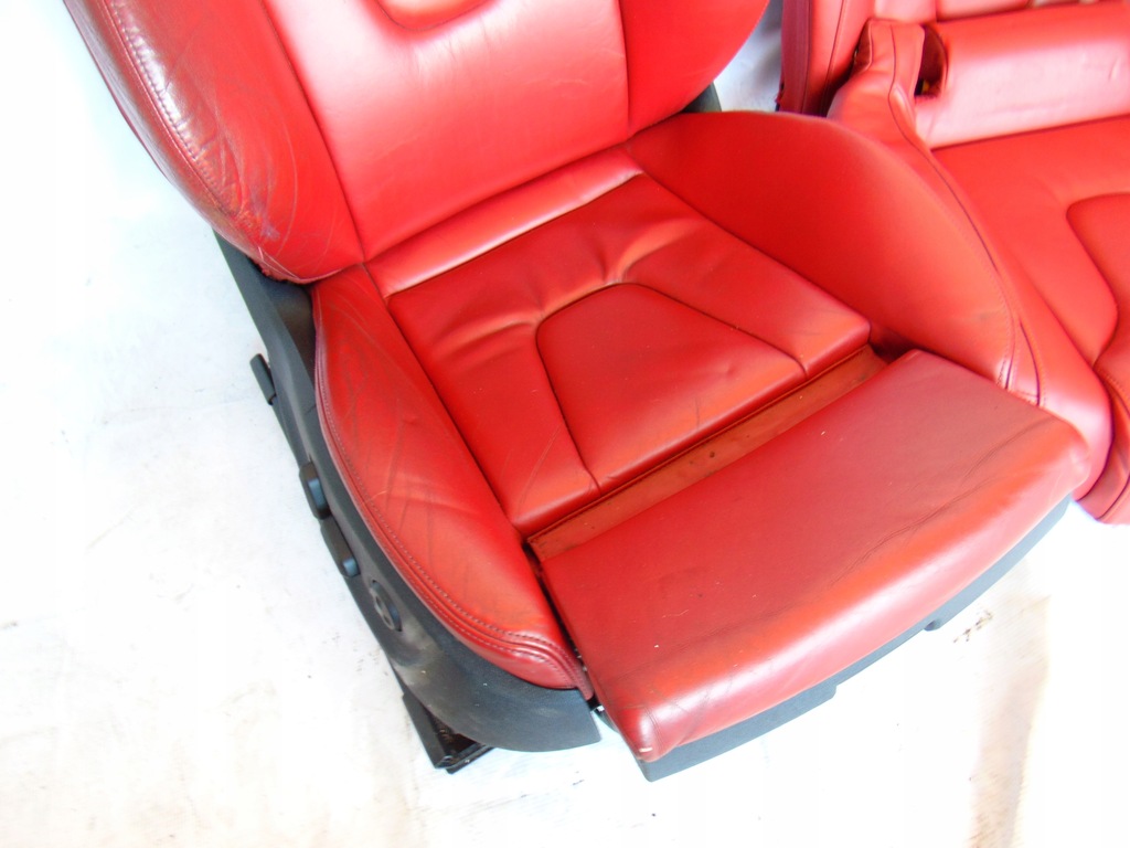фото №8, Kpl сиденья заднее сиденье обивка кожа czerwona audi rs5 s5 8t coupe красные