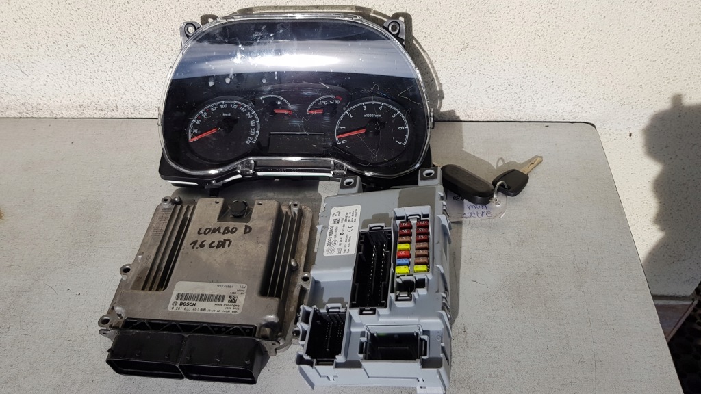 фото №1, Бортовой компьютер набор opel combo d 1.6 cdti 0281033461