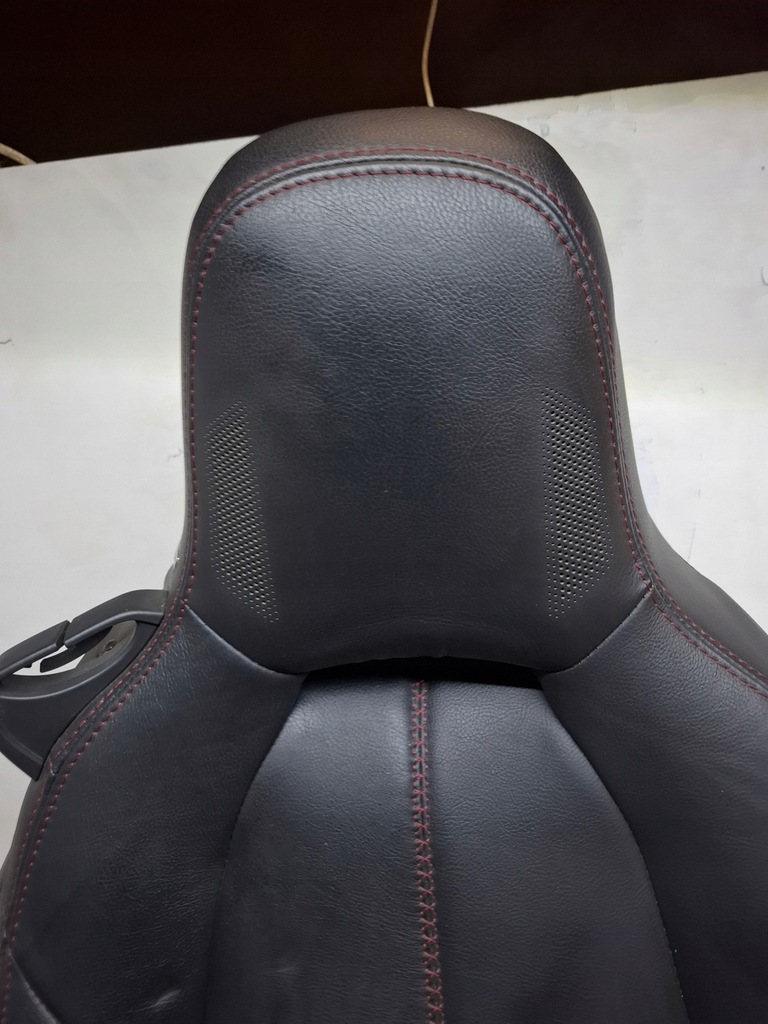 фото №10, Mazda mx5 iv 15-23 сиденье правый перед кожа czarna bose нитка czerwona