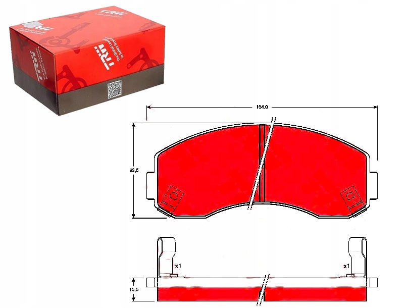 фото №1, Trw гальмівні колодки ham. kia p. k2500/k2700
