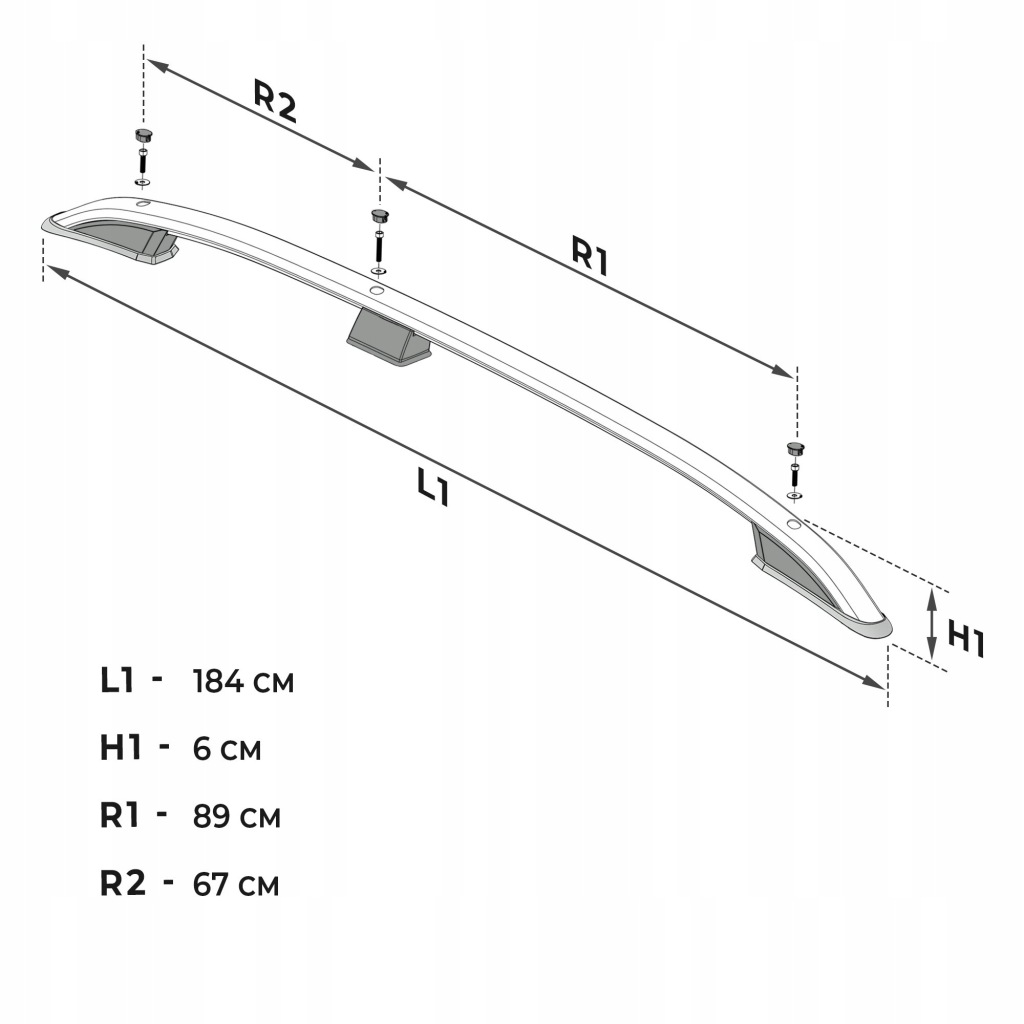 фото №8, Рейлінги дахові багажник do dacia dokker i 2012-2021