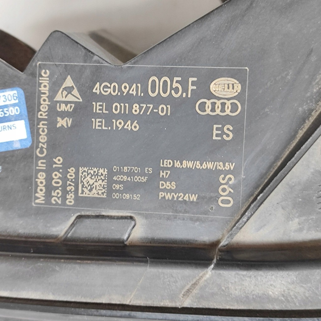 фото №11, Audi a6 s6 c7 4g 2017 левая сторона лампа передняя