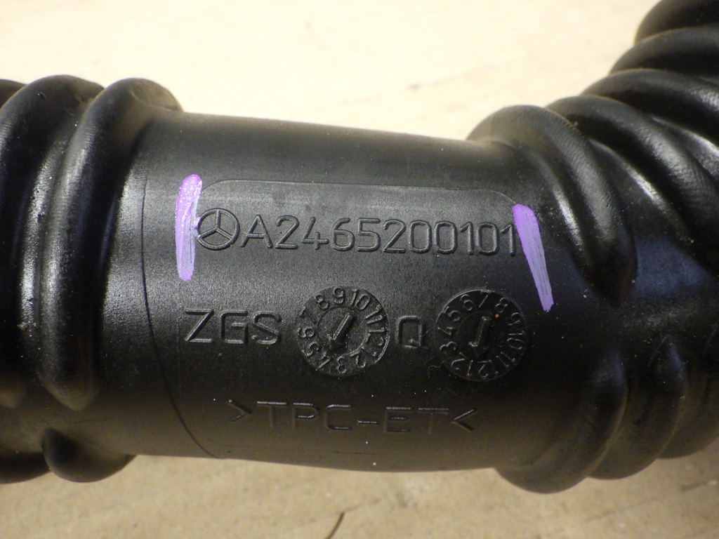 фото №3, Mercedes b-klasa w246 труба wąż шланг воздуха