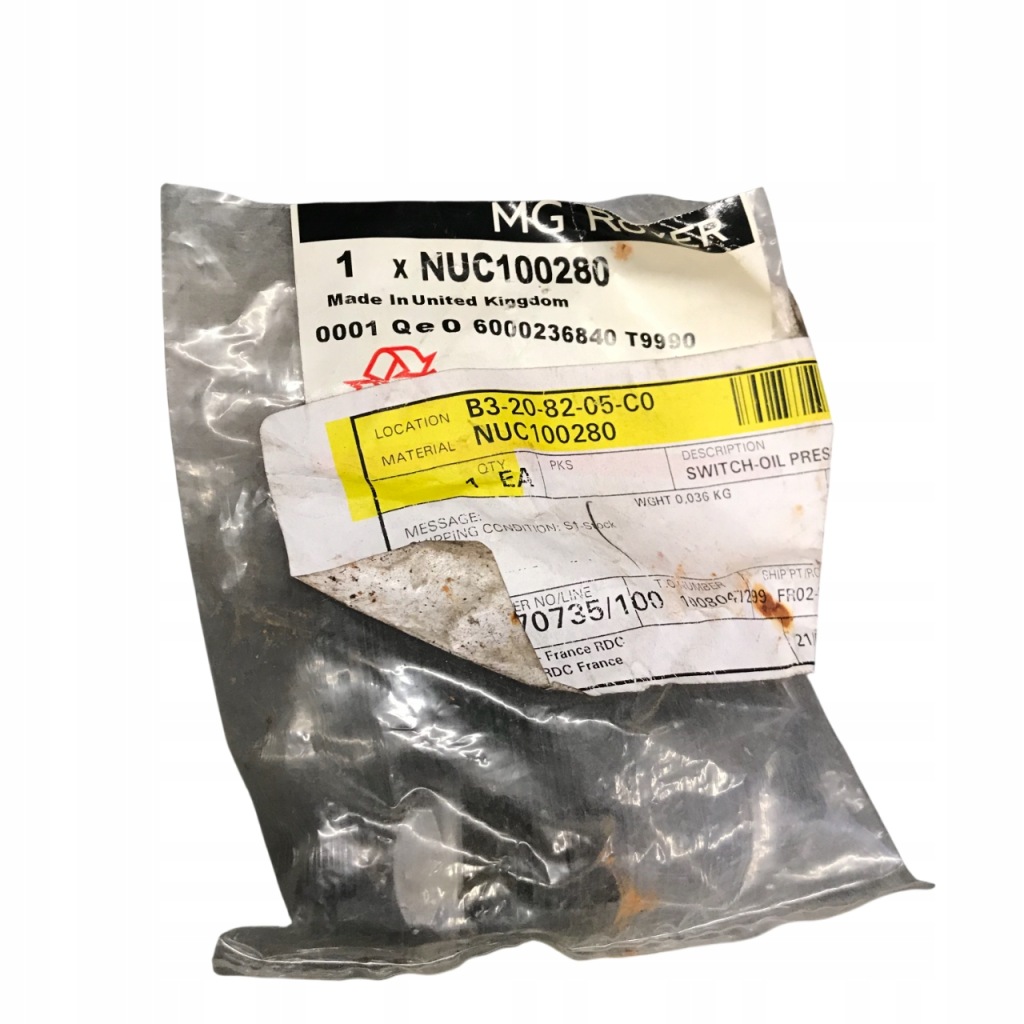 Датчик тиску оливи nuc100280 mg tf rover 200 400 1.4 1.6 Зі Шроту
