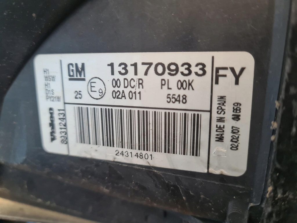 фото №8, Opel vectra c lift фара левый bixenon 13170933