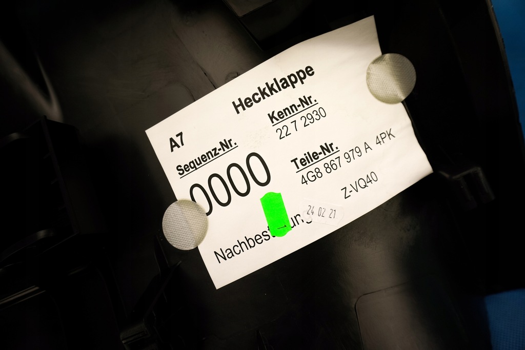 фото №11, Обивка крышки багажника audi a7 s7 rs7 4g8 4g8867979a