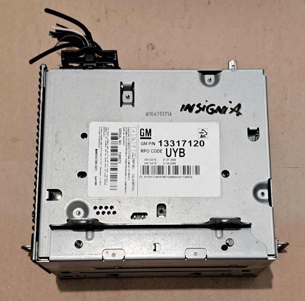 фото №1, Opel insignia a радиопроигрыватель заводской 13317120