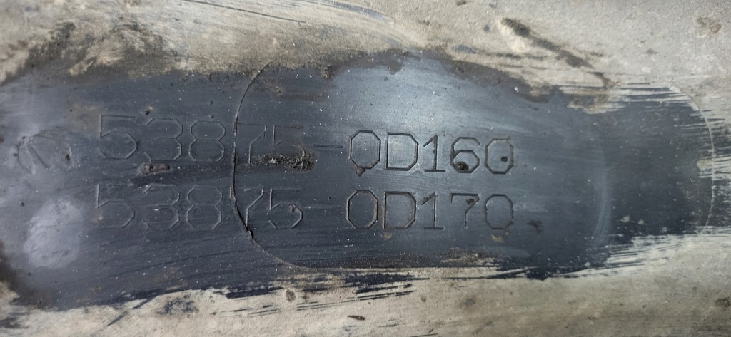 фото №8, Yaris iii 11-16 підкрилок захист крила перед праве + бризковик 53875-0d160