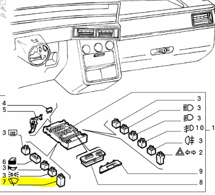 фото №7, Реле fiat tempra оригинальный номер 7601564