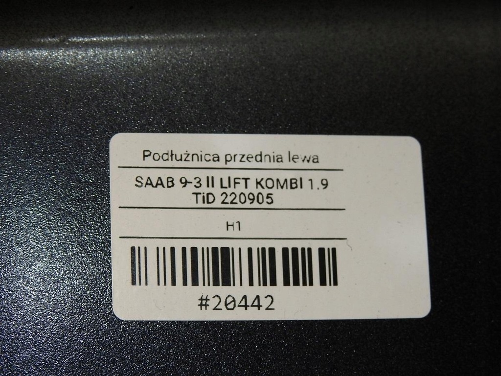 фото №10, Лонжерон лівий перед 289 saab 9-3 ii lift