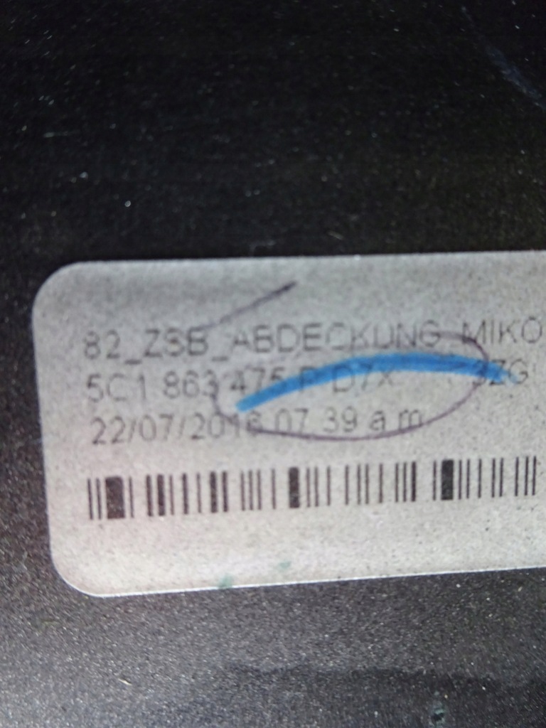 фото №12, Vw beetle туннель средний подлокотник 5c1863475 p