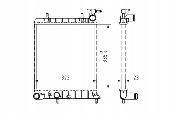 фото №1, Hart радіатор hyundai accent 1.3i 99-