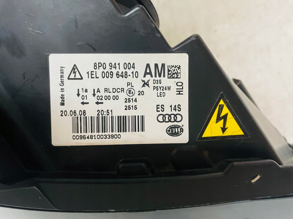 фото №11, Audi a3 8p0 lift лампа права перед передня ксенон led некерований 2009-2012