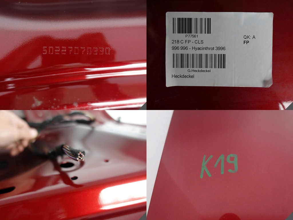 фото №12, Mercedes cls c218 10-18 крышка багажника крышка задняя 3996