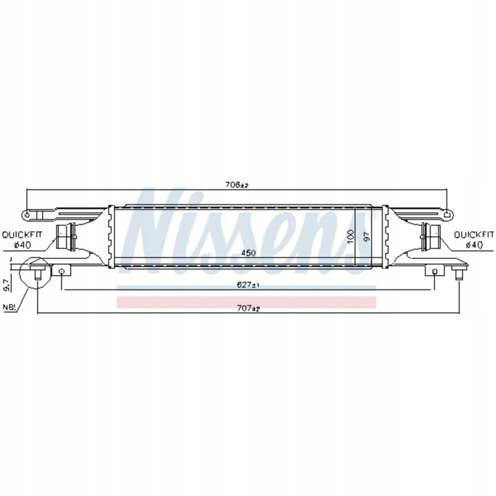 Nissens 96589 радиатор воздуха наддувочный Доставка